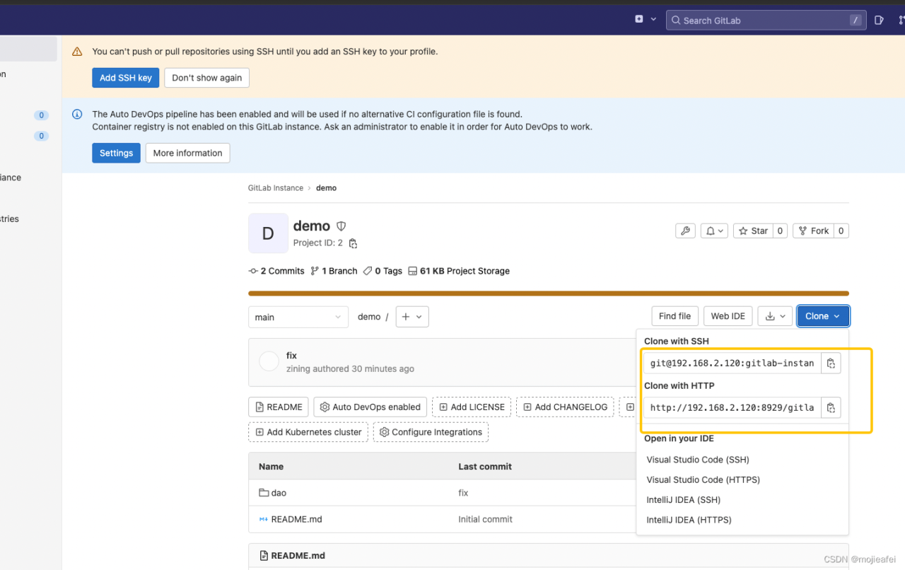 基于docker搭建gitlab，并且开放到公网-陌上烟雨遥