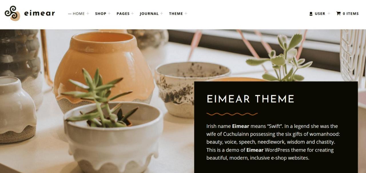 WebMan Design 的 WordPress 模板“Eimear”