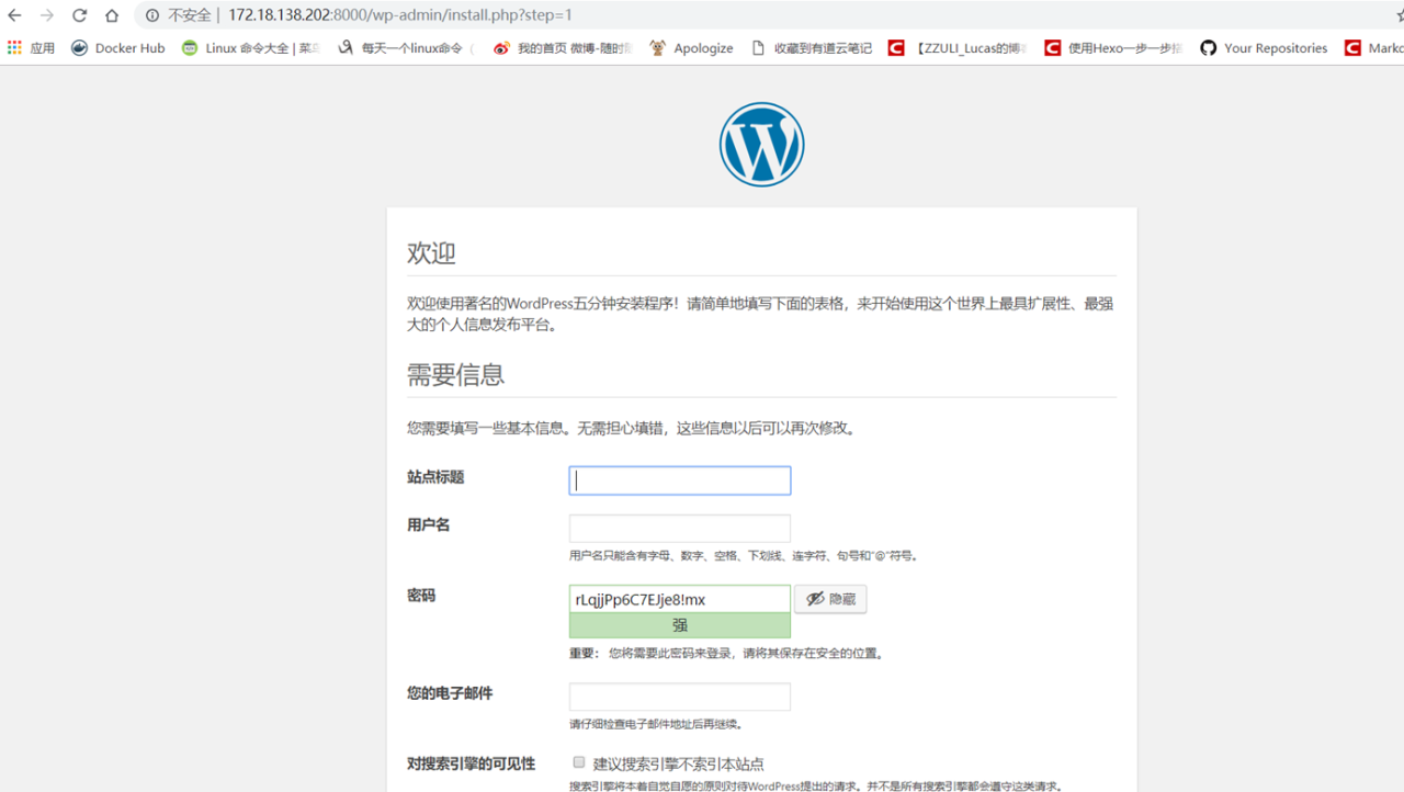 docker-comepose编排工具部署mysql和wordpress-陌上烟雨遥