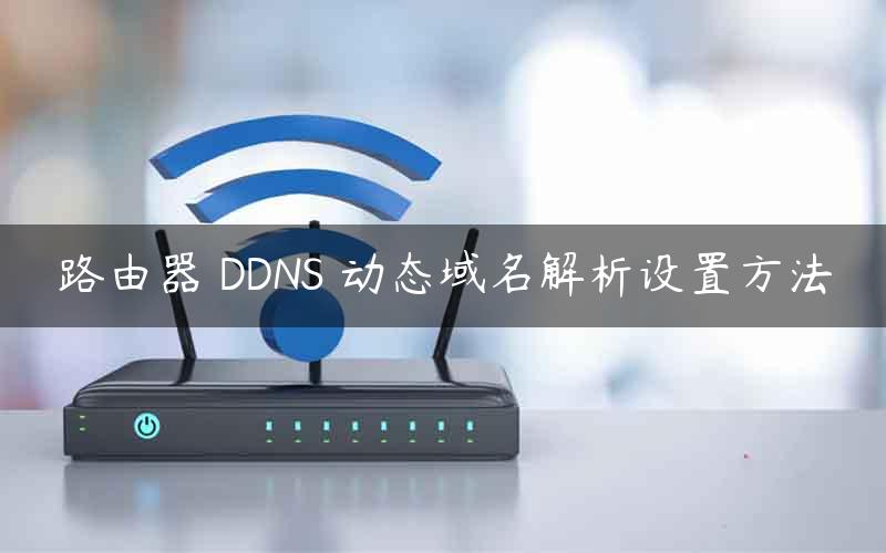 路由器 DDNS 动态域名解析设置方法