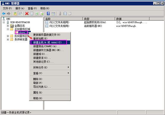 Windows Sserver 2008 R2 搭建DNS配置区域与配置转发器上外网插图17