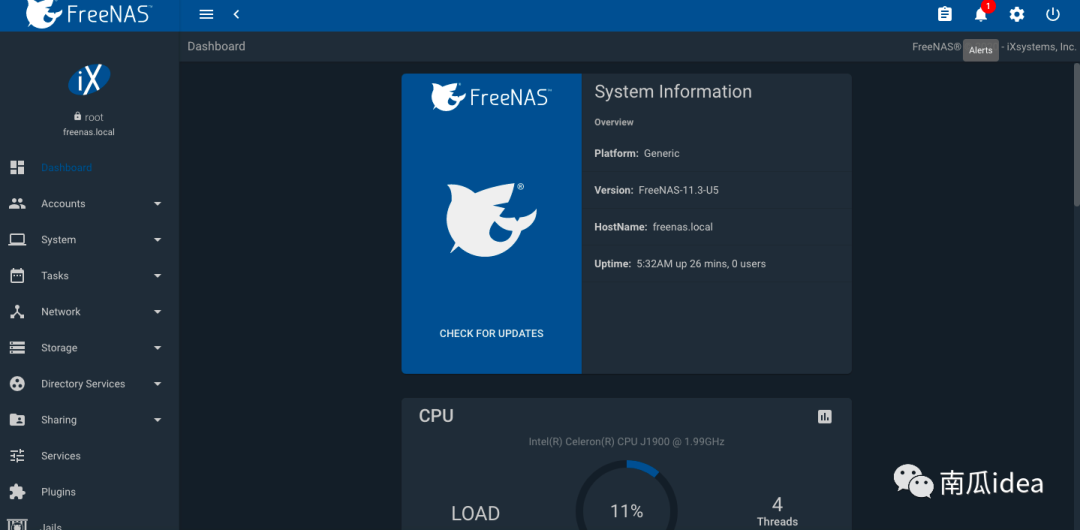 freenas 蜗牛星际_二、FreeNAS篇：使用U盘在蜗牛星际上安装FreeNAS-陌上烟雨遥