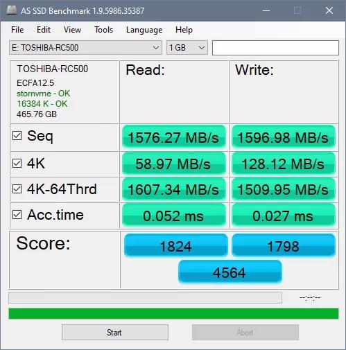 快 不止一点 东芝RC500 NVMe固态硬盘测评插图3