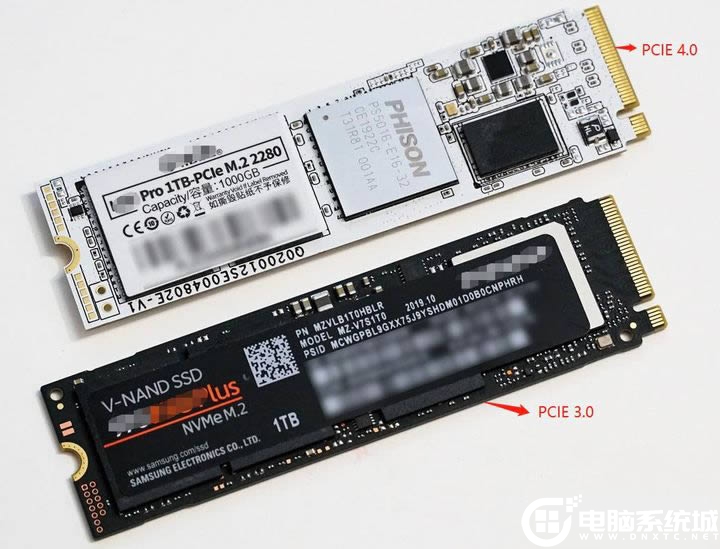 PCIE4.0和PCIE3.0的SSD