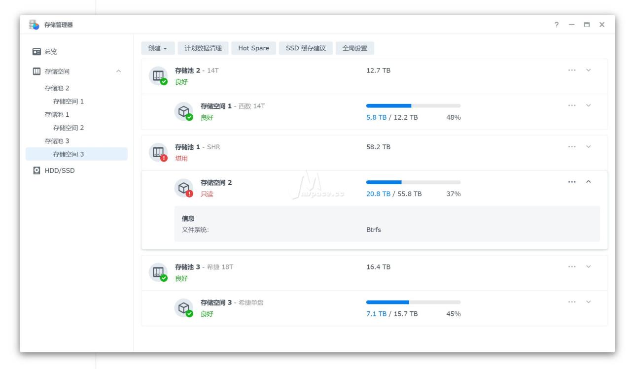 DSM7群晖SHR阵列无法跑满万兆？SHR阵列群晖没有写出来的缺点-陌上烟雨遥