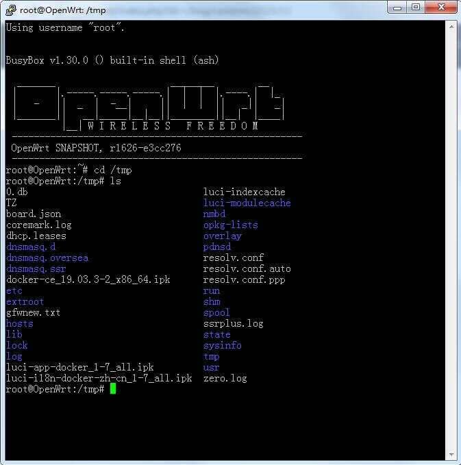 软路由之openwrt安装ipk文件包(docker.ipk)-陌上烟雨遥