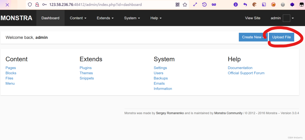 Monstra CMS文件上传（vulfocus/monstra_cve_2020_13384的writeup）插图4