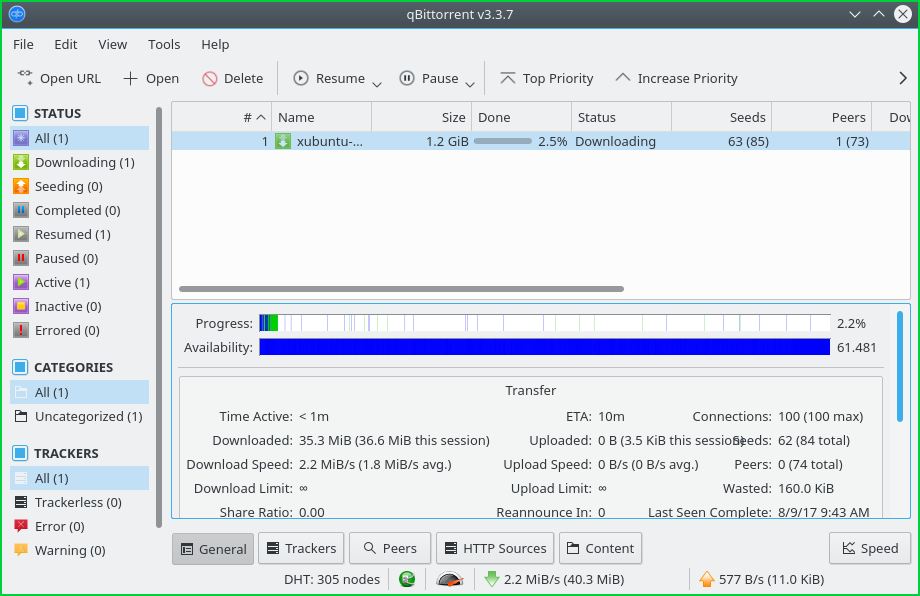 List Torrent and Peer Information